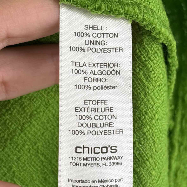 Size L Chico's Green Blazer