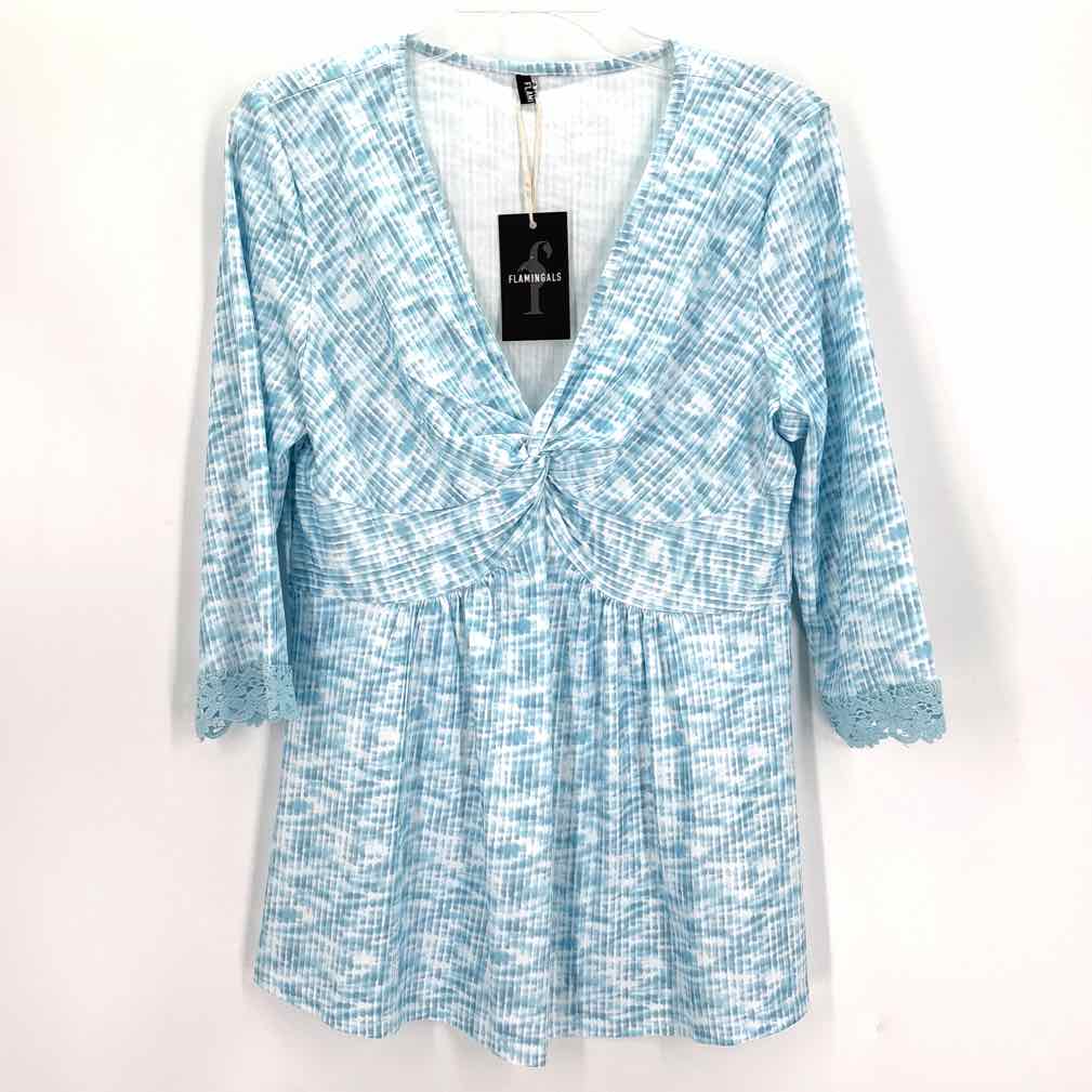 Size XL Blue Print Shirt