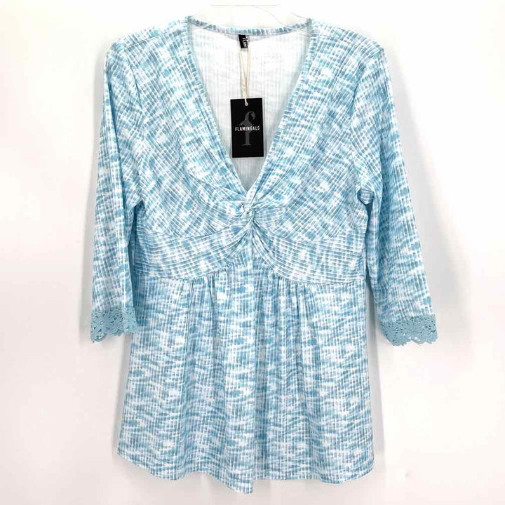 Size XL Blue Print Shirt