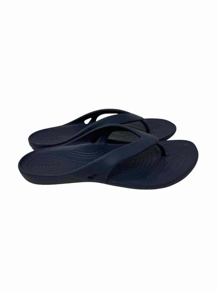 Shoe Size 7 Crocs Navy Sandals