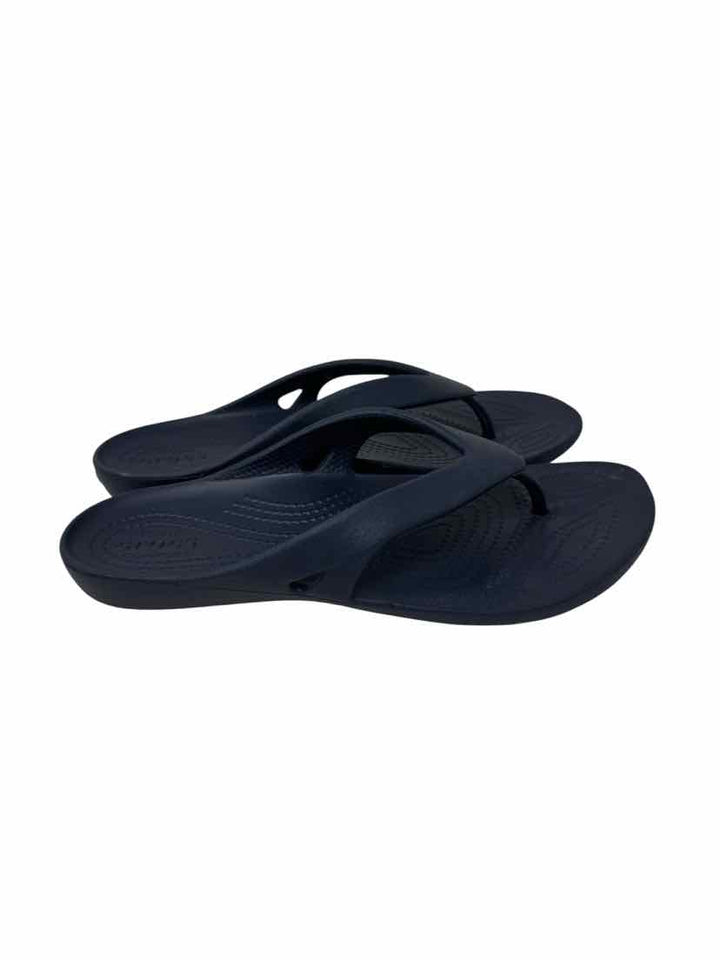 Shoe Size 7 Crocs Navy Sandals
