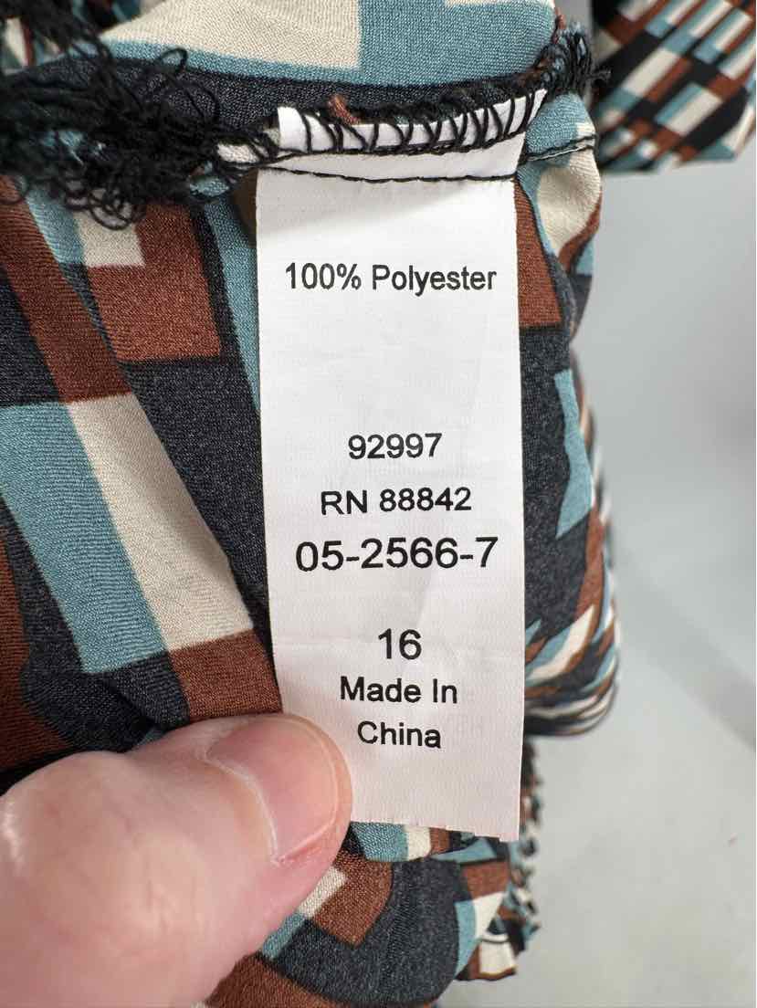Size 16 ELOQUII Brown Dress