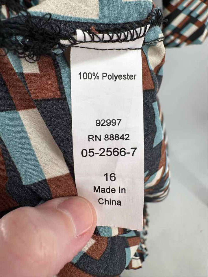 Size 16 ELOQUII Brown Dress