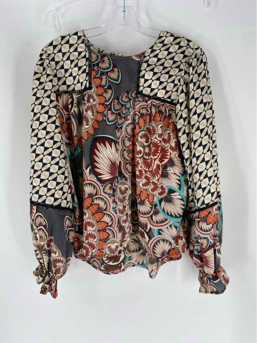 Size S FATE Beige Print Shirt