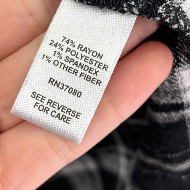 Size L CATO Black Flannel Shirt