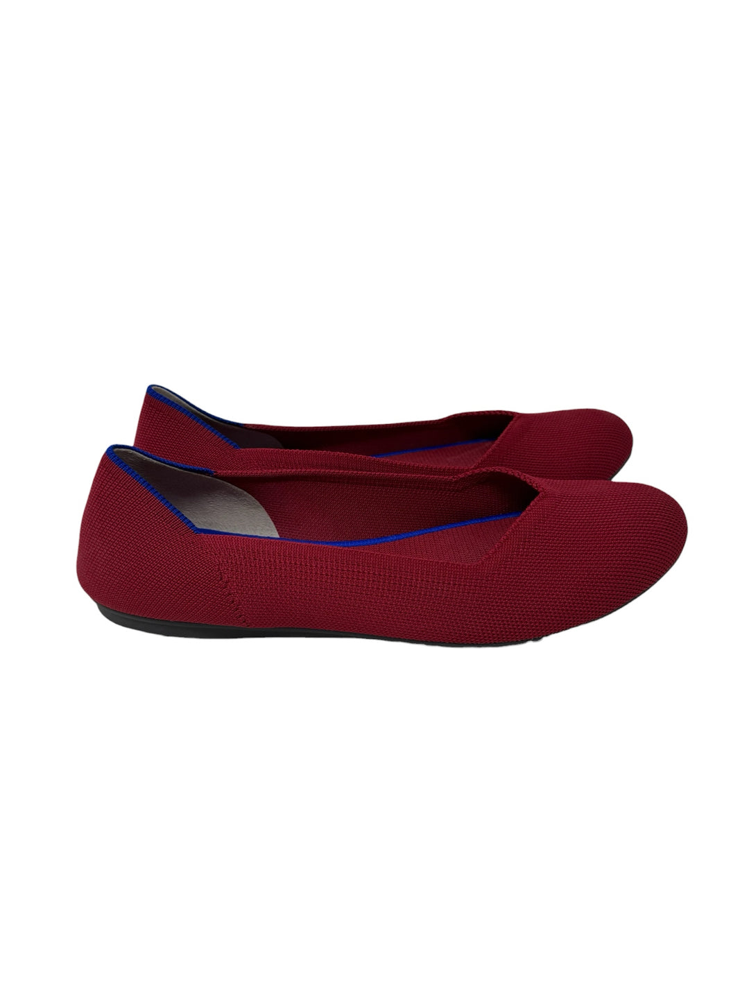 Shoe Size 8.5 ROTHY'S Red Knit Flats