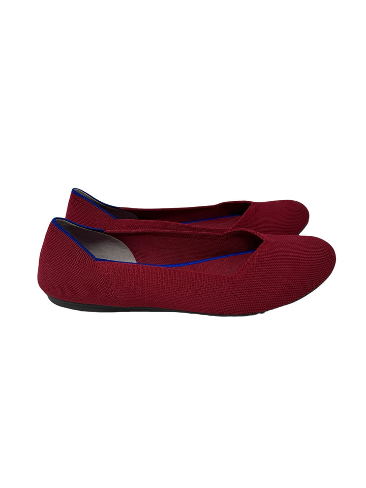 Shoe Size 8.5 ROTHY'S Red Knit Flats