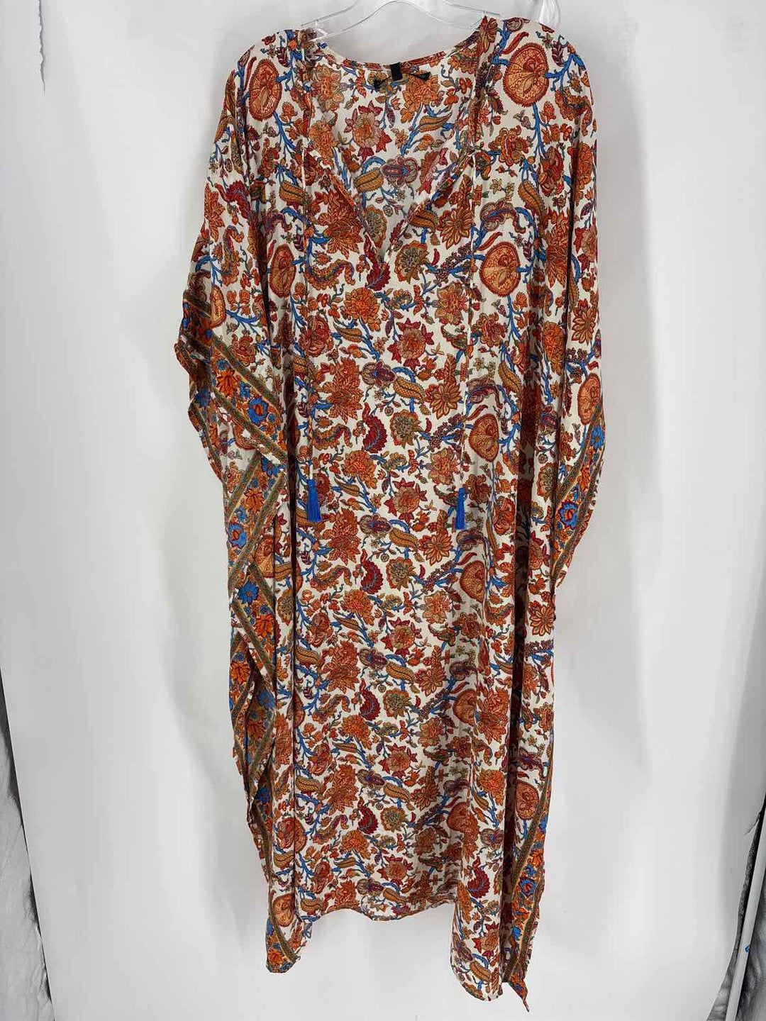 Size L Orange Silk Dress