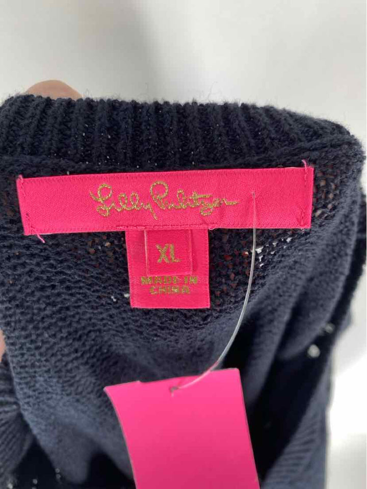Size XL Lilly Pulitzer Black Knit Sweater