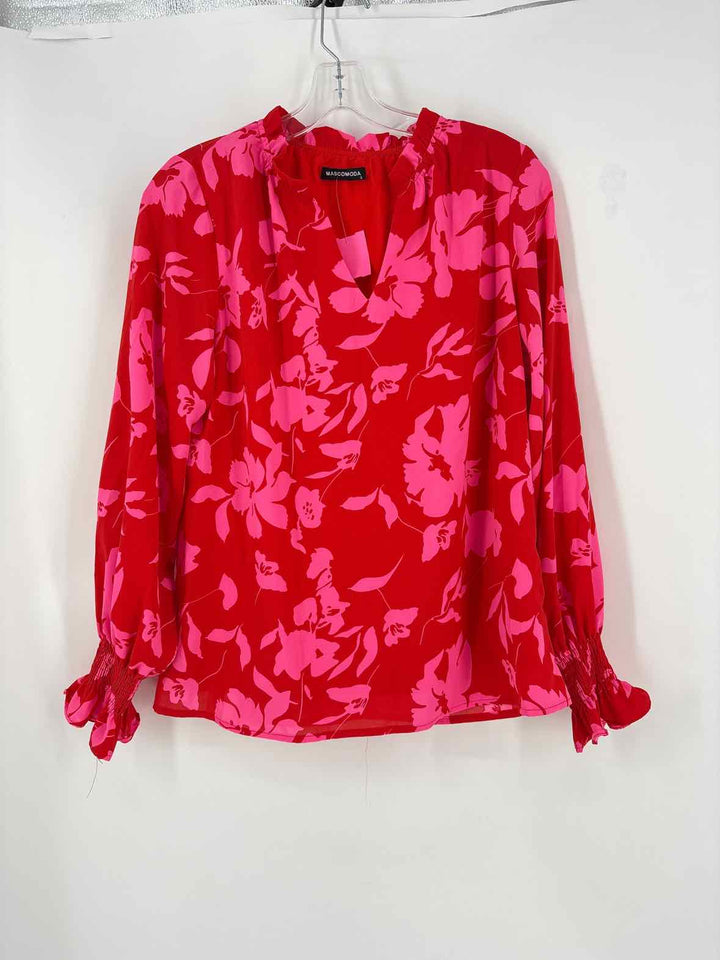 Size S Red Print Shirt