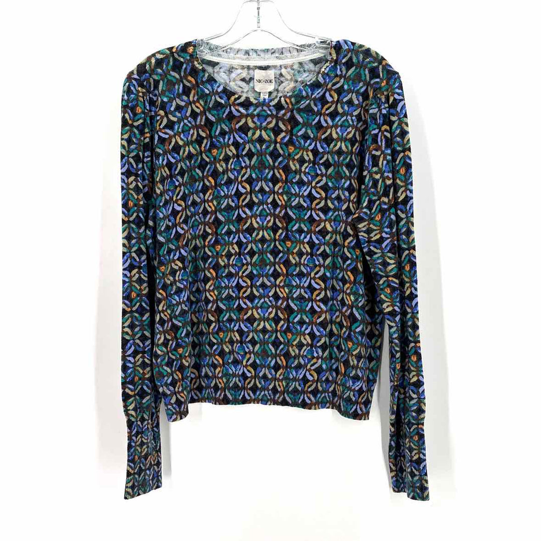 Size L NIC + ZOE Blue Sweater