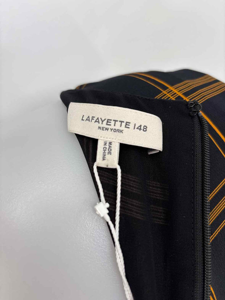 Size 4 LAFAYETTE Black Print Dress