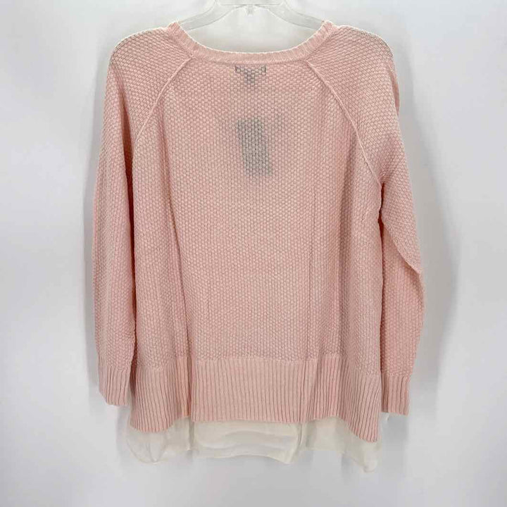 Size 2X CHAPS Pale Pink Knit Sweater