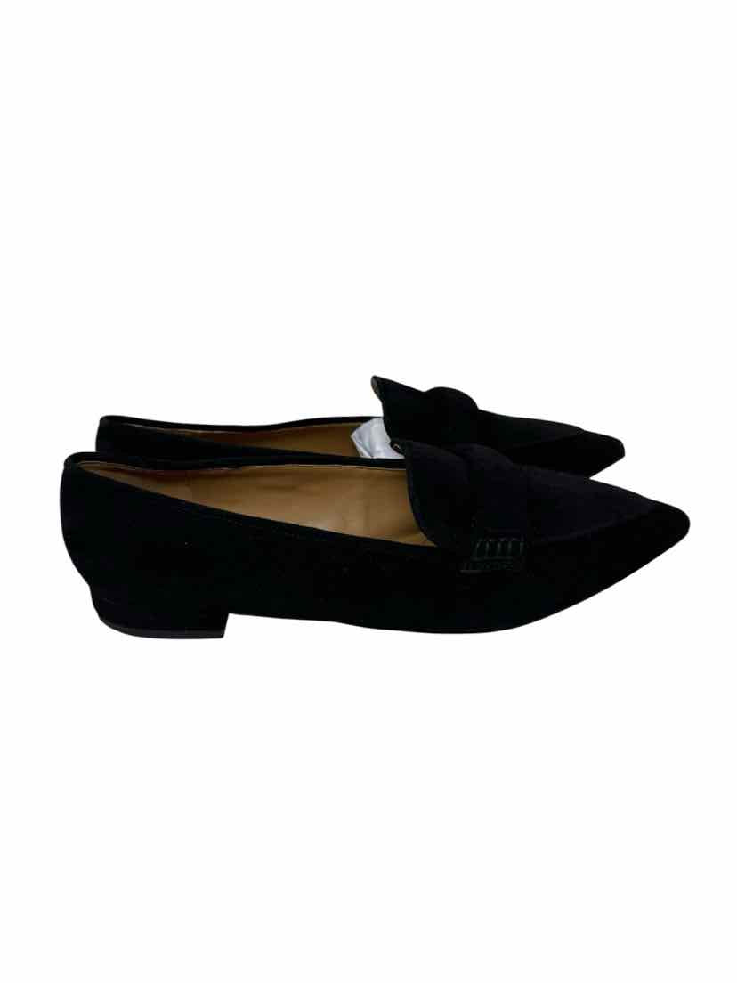 Shoe Size 10 Talbots Black Suede Flats