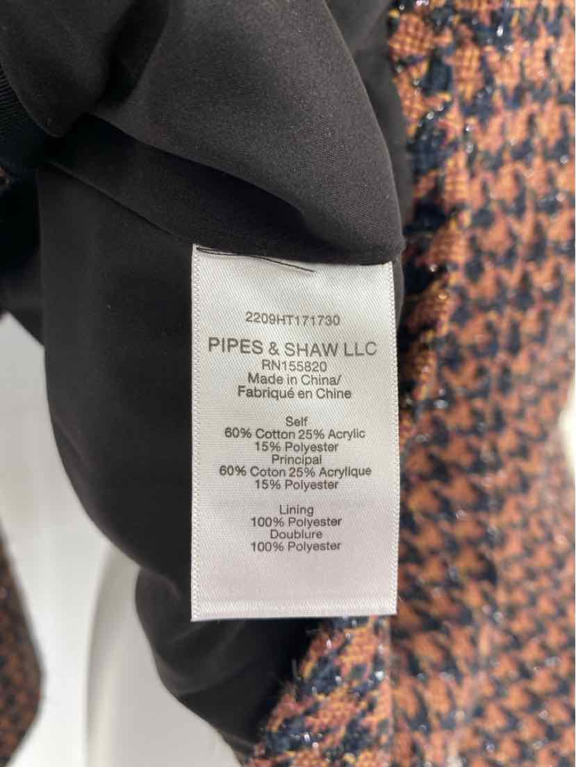 Size 2 VERONICA BEARD Brown Tweed Luxury - Blazer