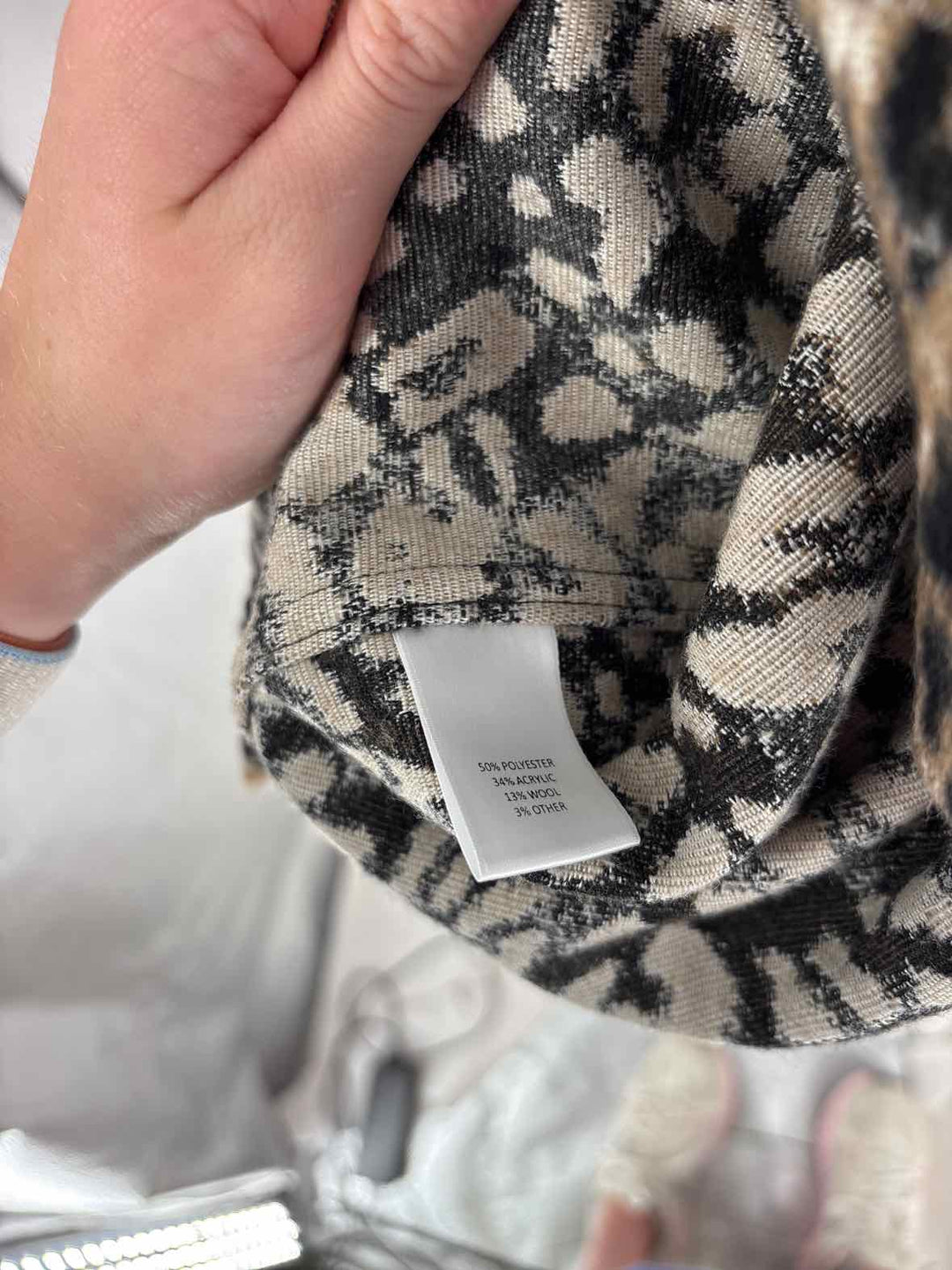 Size M WORTH Brown Print Jacket