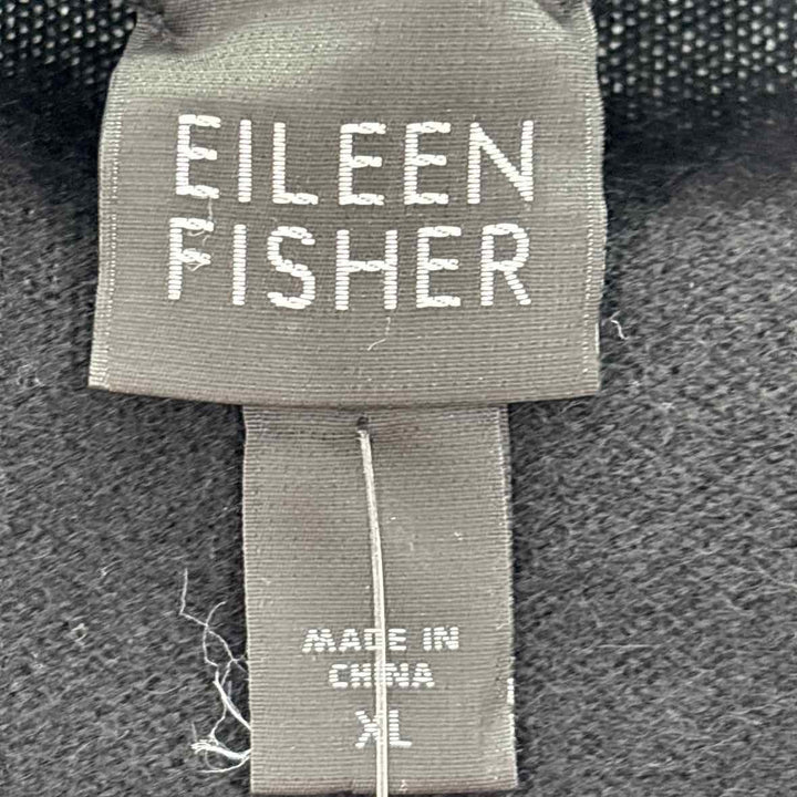 Size XL Eileen Fisher Black Cashmere Cardigan