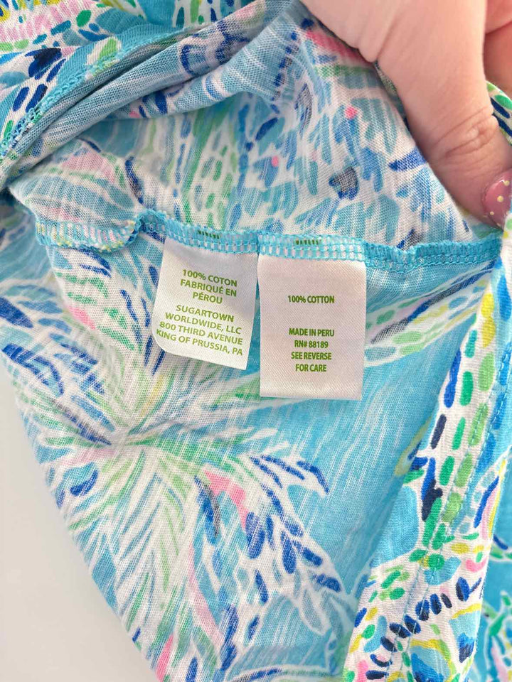 Size S Lilly Pulitzer Blue Print Shirt
