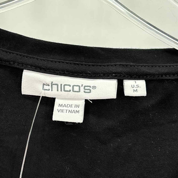 Size M Chico's Black Knit Shirt