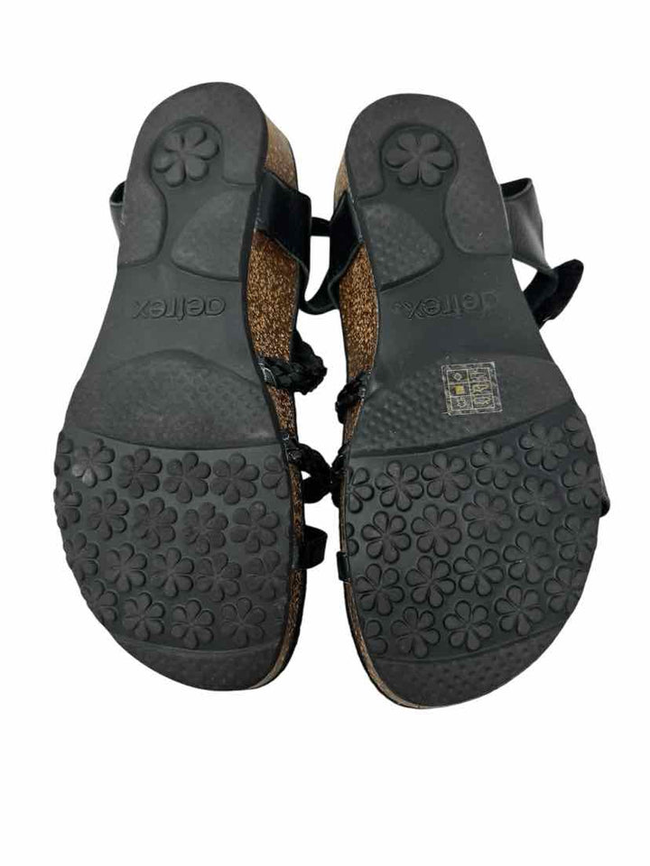 Shoe Size 9 AETREX Black Sandals