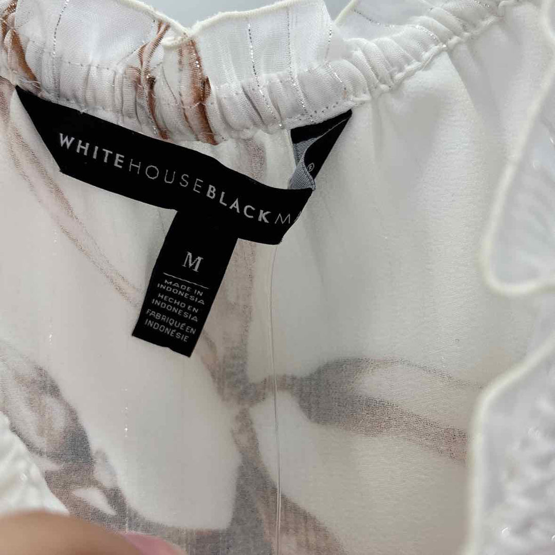 Size M White House Black Market Cream Shirt