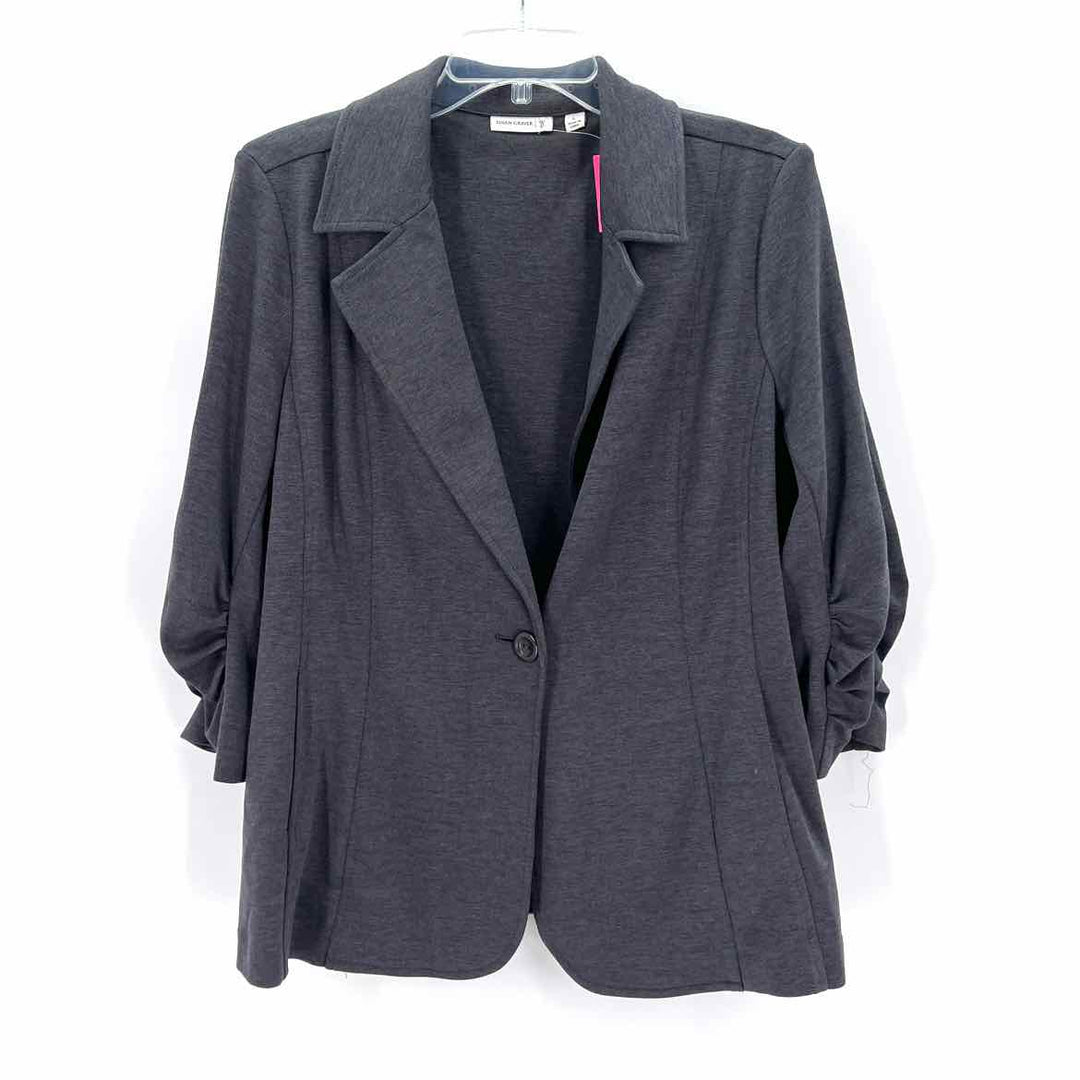 Size L SUSAN GRAVER Gray Blazer