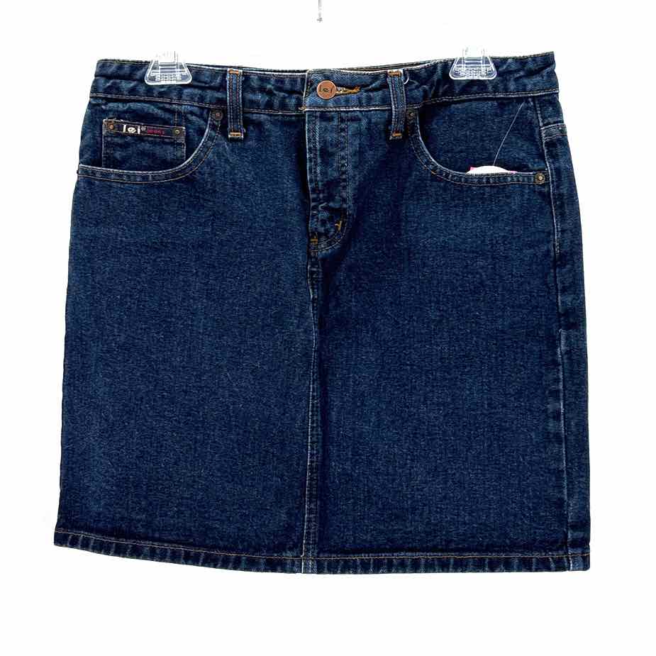Size 9 Blue Denim Skirt Suit
