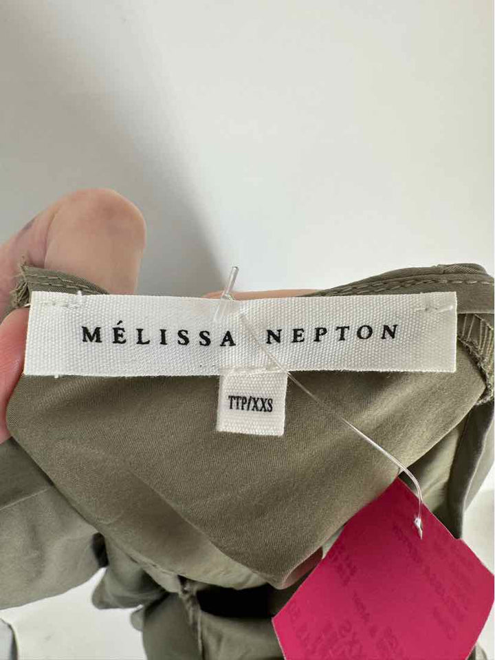 Size XXS MELISSA NEPTON Olive Shirt