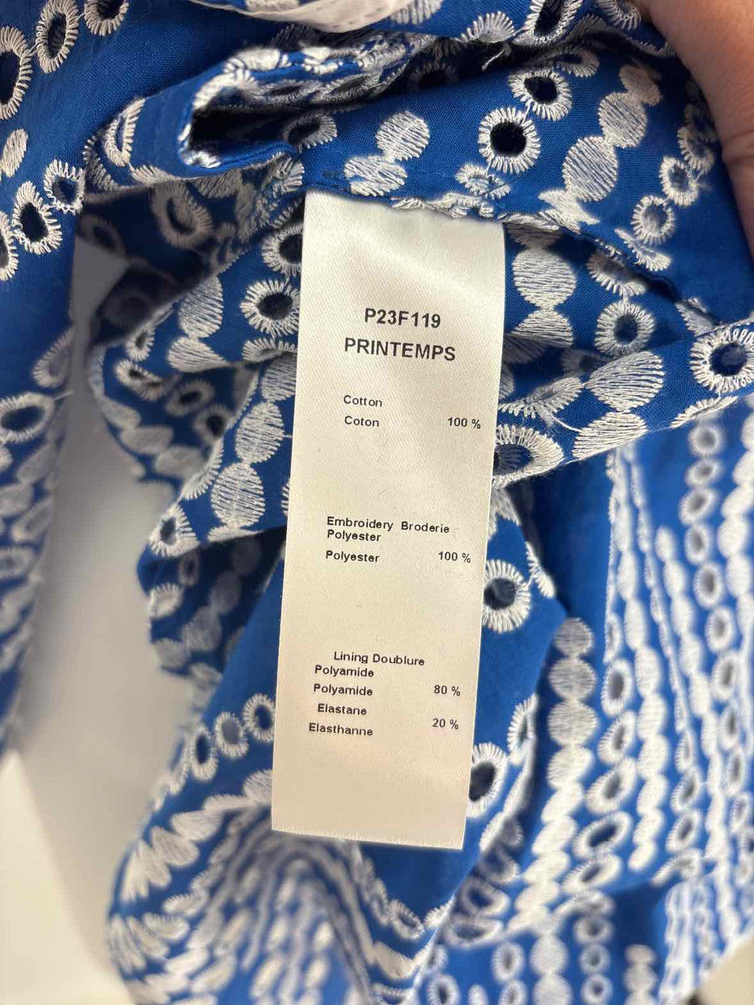 Size 42 ANNE FONTAINE Blue Luxury - Dress
