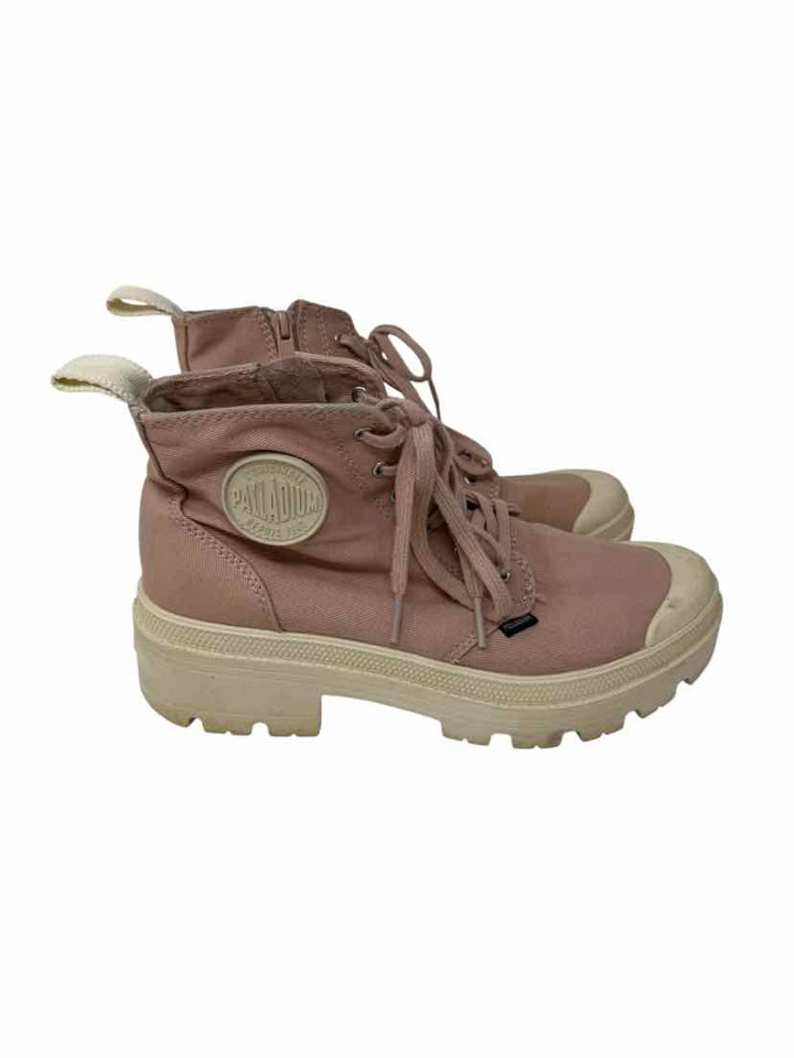 Shoe Size 8 Pink Canvas Boots