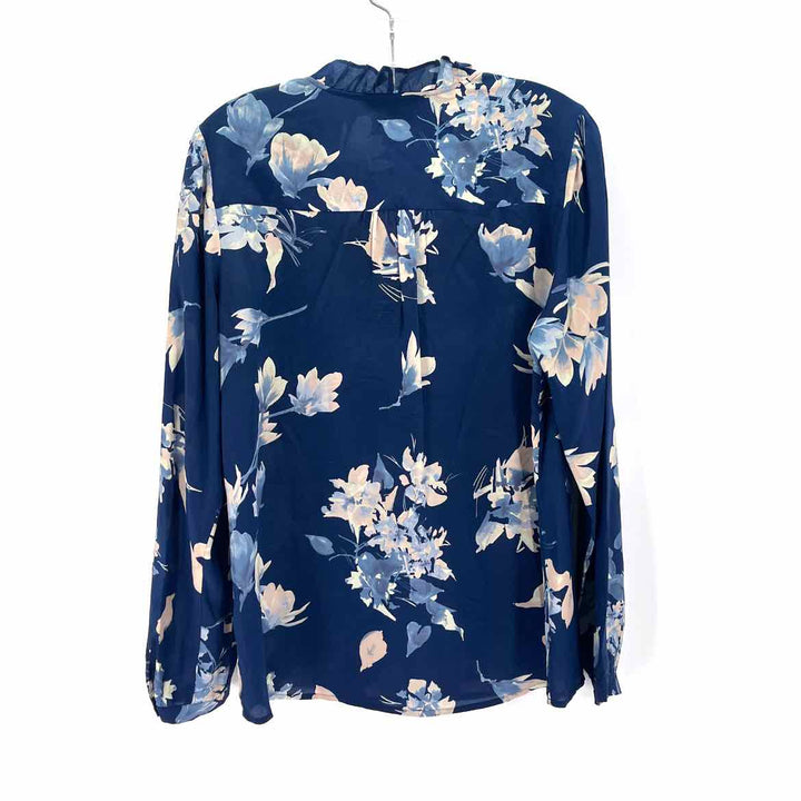 Size L DANIEL RAINN Navy Print Shirt