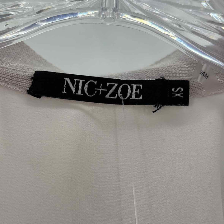 Size XS NIC + ZOE Beige Knit Pants