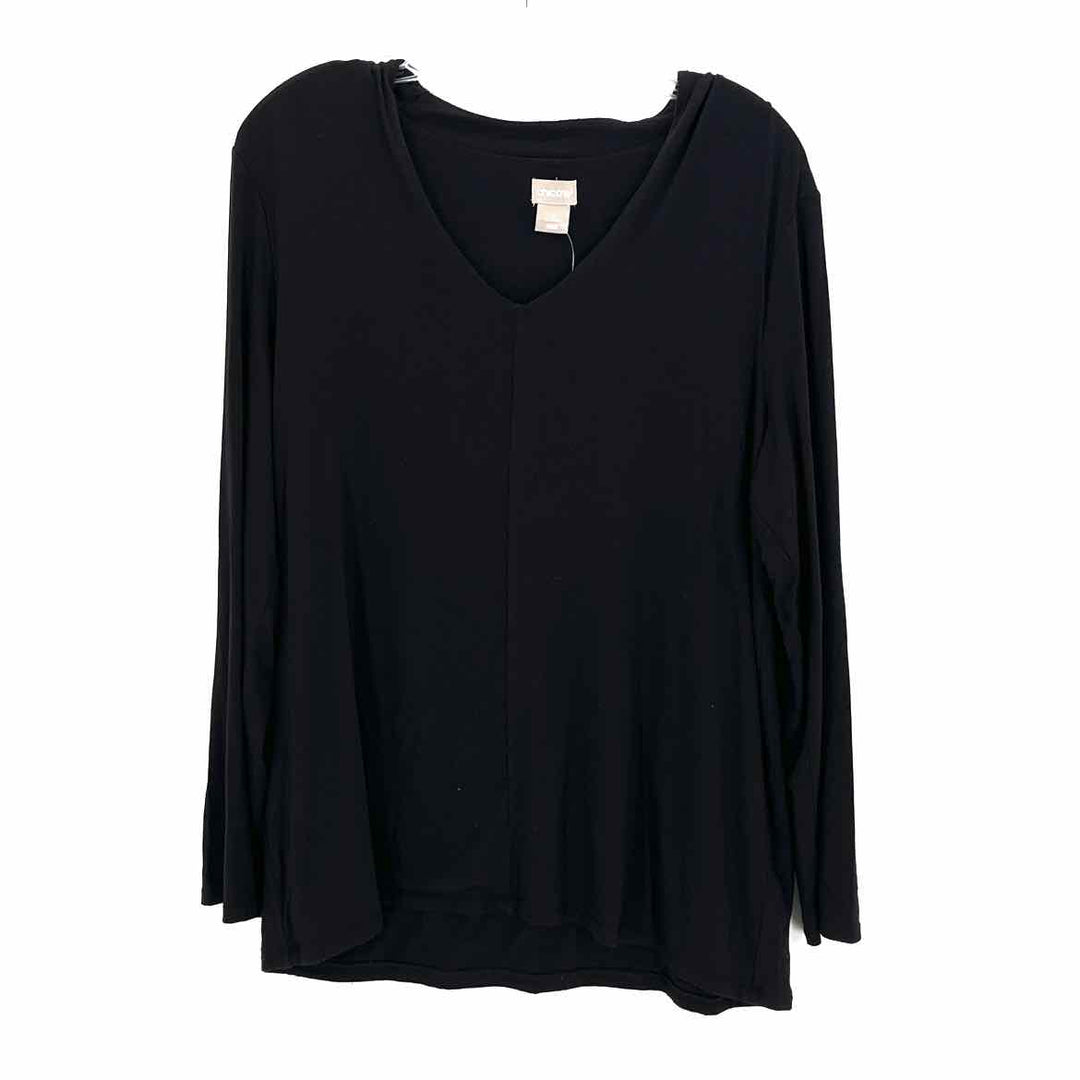 Size L Chico's Black Shirt
