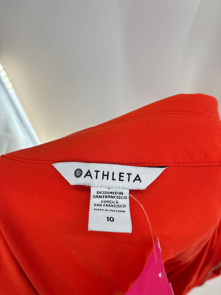 Size 10 Athleta Orange Dress
