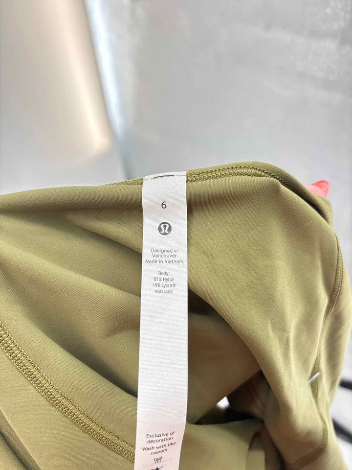 Size 6 Lululemon Olive Shirt