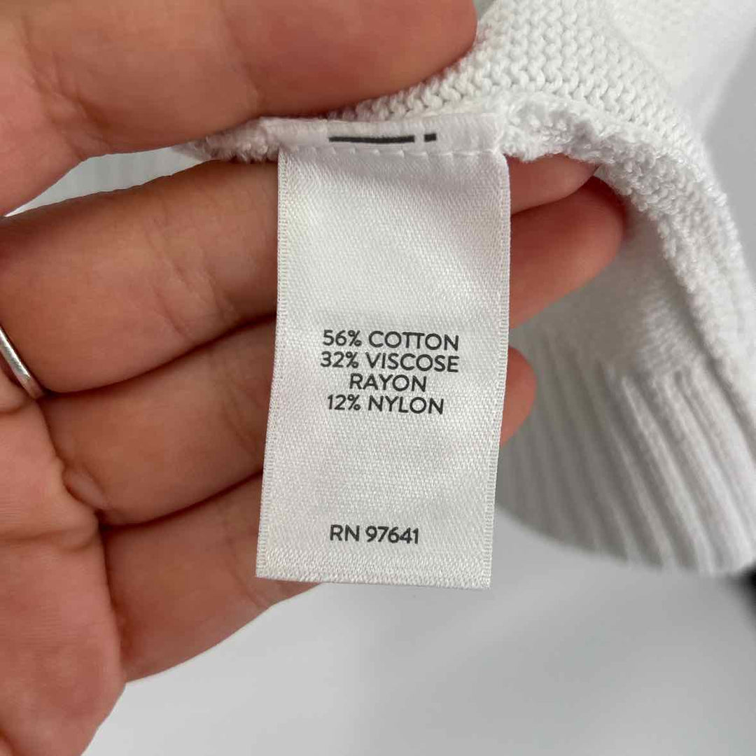 Size 2X J JILL White Knit Cardigan