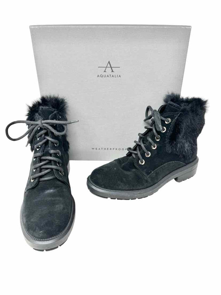 Shoe Size 7.5 Black Suede Boots