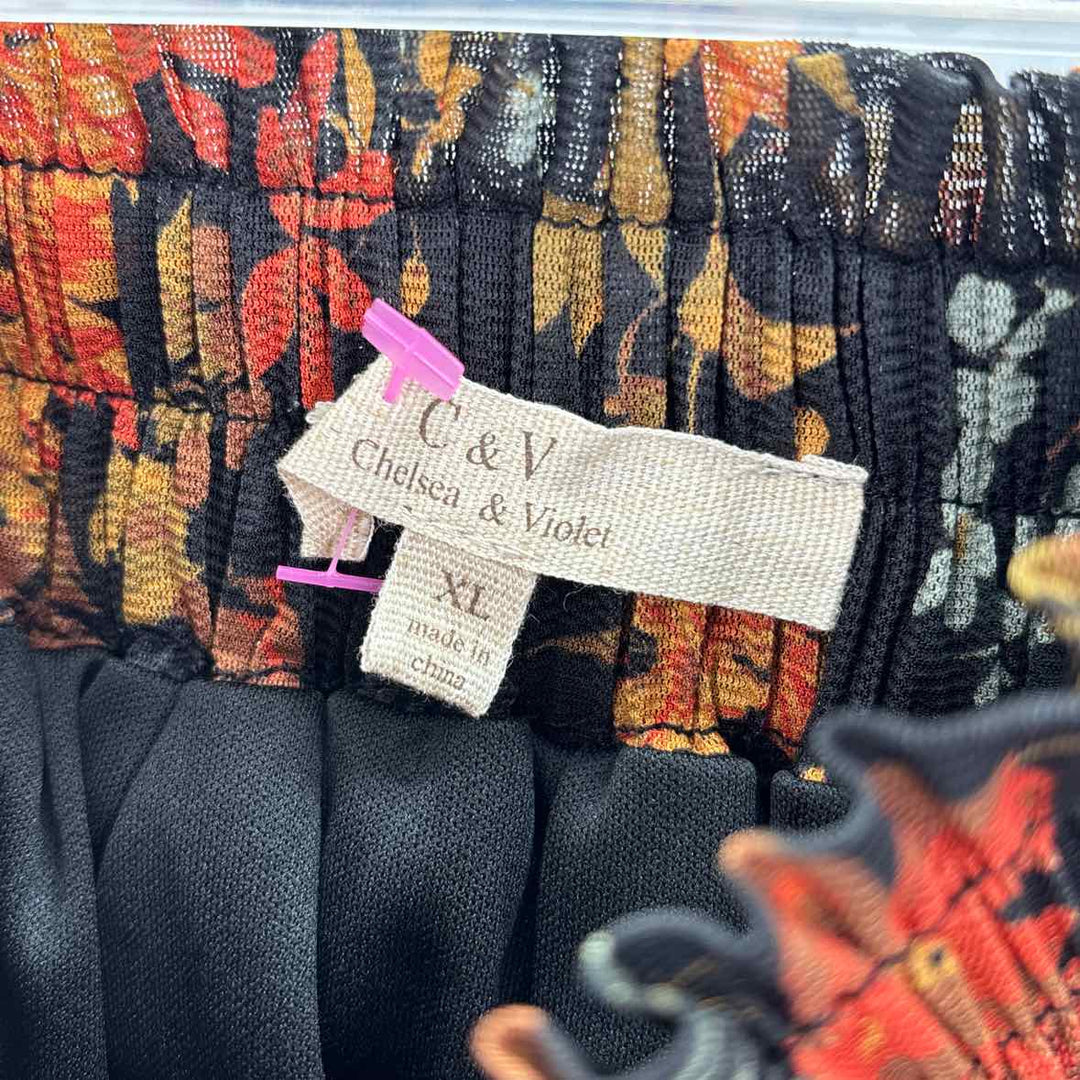 Size XL CHELSEA & VIOLET Black Mesh Skirt
