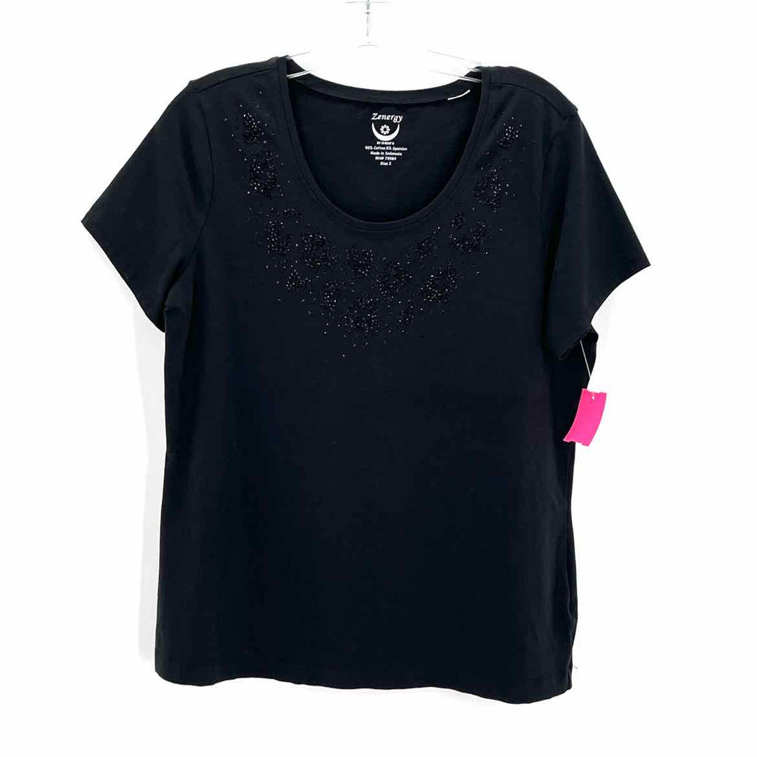 Size L Chico's Black Shirt