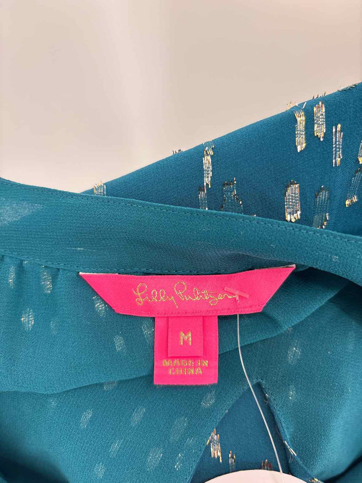 Size M Lilly Pulitzer Teal Shirt