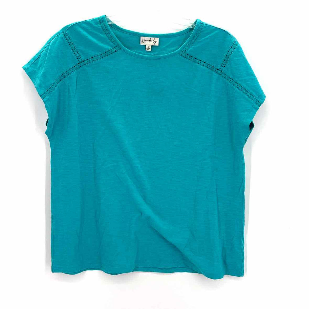Size M WONDERLY Turquoise Shirt
