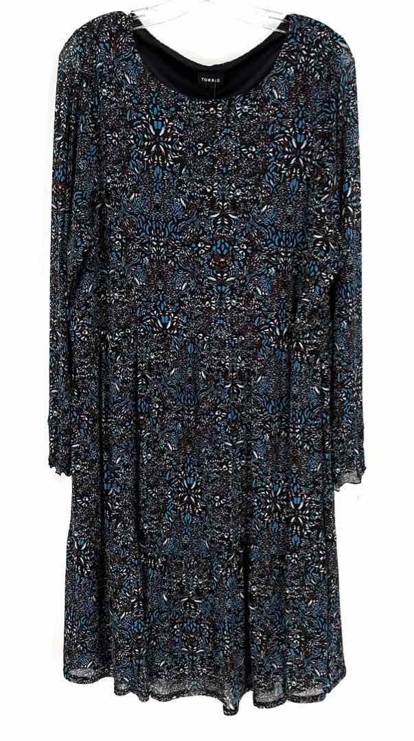 Size 3X Torrid Multi-Color Mesh Dress