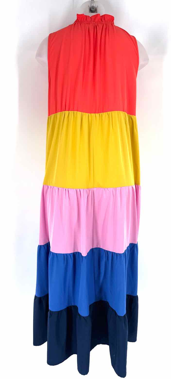 Size L ENTRO Multi-Color Dress