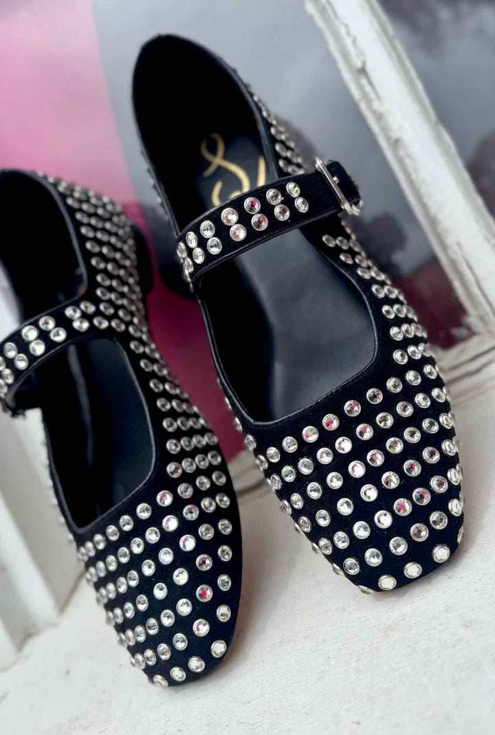 Shoe Size 8 Sam Edeleman Black Suede Flats