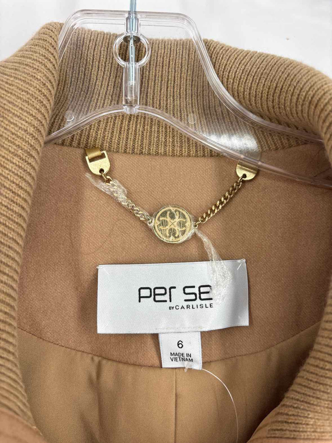 Size 6 PER SE Tan Jacket