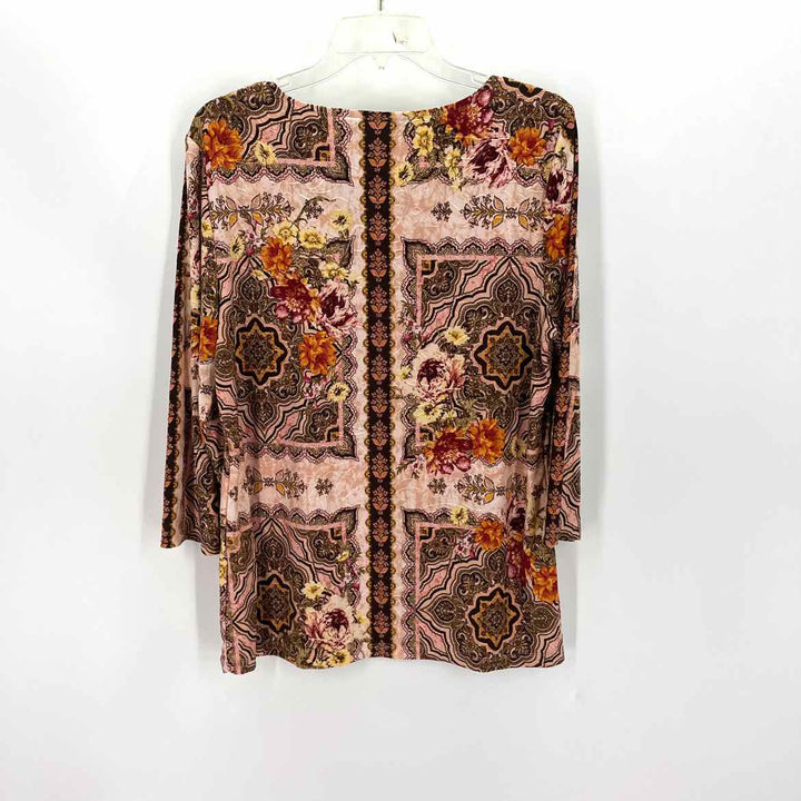 Size L JM COLLECTION Multi-Color Shirt