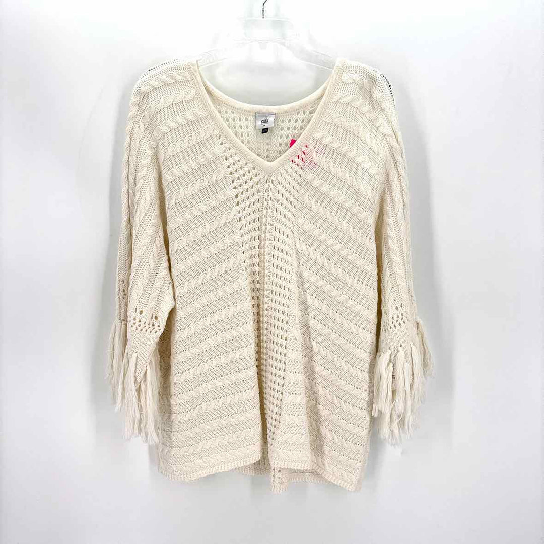 Size M CABI White Sweater