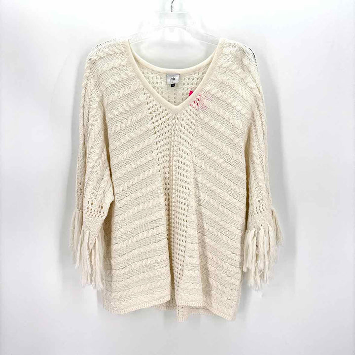 Size M CABI White Sweater
