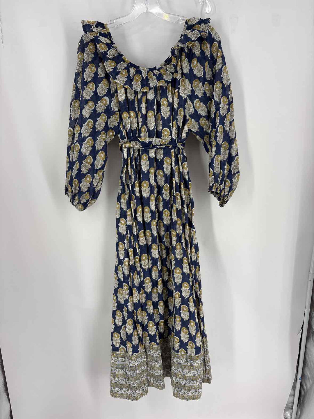 Size M Blue Print Dress