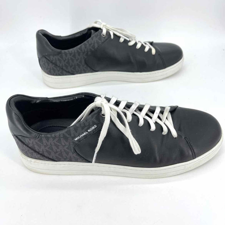Shoe Size 4.5 Michael Kors Black Leather Canvas Sneakers